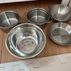 【価格相談可】IKEA おままごとキッチン【木製】+αの画像