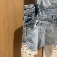 ★H&M デニムサロペット オールインワン★130の画像