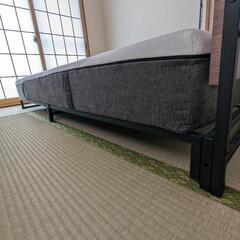 快眠タイムズマットレスとローベッドのセット-セミダブルの画像