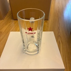 昭和レトロ SAPPORO　ビールジョッキ　赤星　サッポロビール