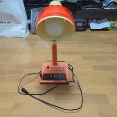 ナショナル時計付白熱燈スタンド