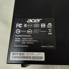 デスクトップパソコン　Windows11 acer ｘ1935の画像