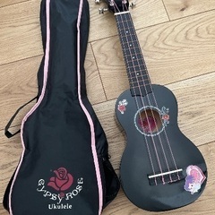 GYPSY ROSE ウクレレ 黒 ケース付 