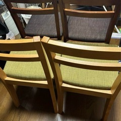 ニトリダイニングチェア4脚セット (きき) 倉敷の椅子