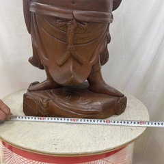 布袋さま木彫りの画像