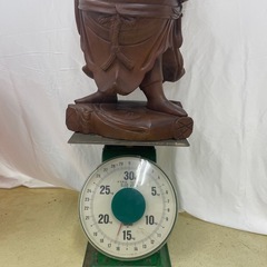 布袋さま木彫りの画像