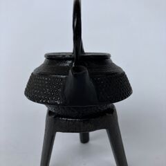 南部鉄器　水差し鉄瓶　台座付きの画像
