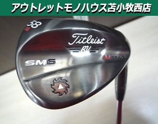 美品 ゴルフクラブ ウエッジ タイトリスト BV SM6 58 08 M GRIND VOKEY DESIGN DynamicGold X100 Titleist 中古 苫小牧西店