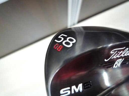 美品 ゴルフクラブ ウエッジ タイトリスト BV SM6 58 注文 08 M GRIND