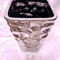 【未使用】花瓶㉓シルバー陶器の画像