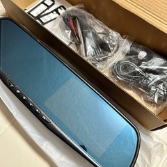 ①新品・ミラー型ドライブレコーダー、バックカメラ・SDカード(3...