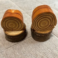 天然木の写真メモ立ての画像