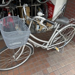 26インチ　マルイシ　ママチャリ　シルバー