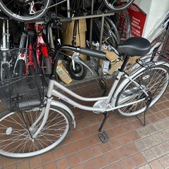★美品★24インチ　ママチャリ　シルバー