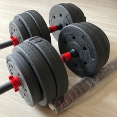 トレーニングベンチ&ダンベルセットの画像