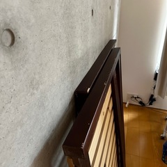 セミダブル ベッドフレーム ヒノキの画像