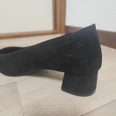 GU　パンプス　黒　25cmの画像