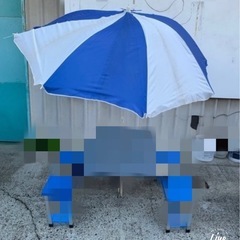ピクニックテーブル用パラソルの画像