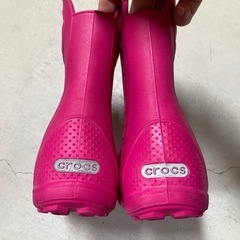 クロックス　レインブーツ　雨靴の画像