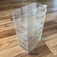 【無印良品】アクリル小物収納・6段｜コンパクトで使いやすいクリア収納！