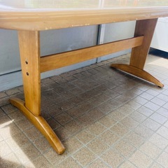 【ジモティー割引で最大15％OFF⭐️】 木製ダイニングテーブル　作業台の画像