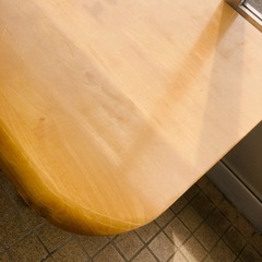 【ジモティー割引で最大15％OFF⭐️】 木製ダイニングテーブル　作業台の画像