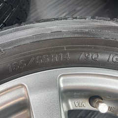 アルミホイール　4本セット　14インチ　Exceeder (エクシーダー)  165/65R14 スタッドレスタイヤ付きの画像