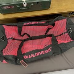 5/25迄商談中 U.S. Divers メッシュバッグ ショルダーストラップ付 ピンク サイズ：70×38×38（cm） ブラックスキューバダイビング用品 マリンスポーツ 札幌市手稲区の画像
