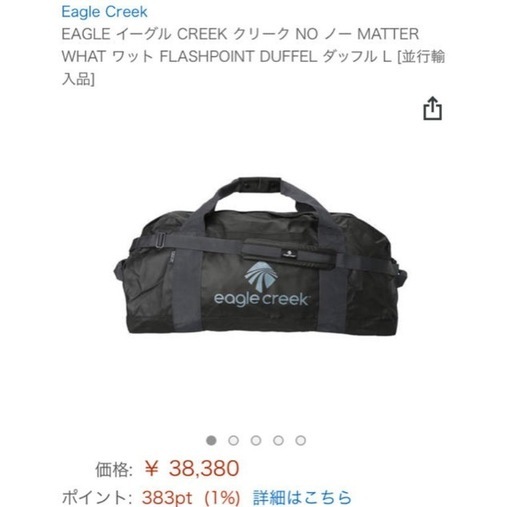 未使用品】EAGLE CREEK No Matter What DUFFEL L トラベルバッグ キャンプ アウトドア