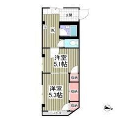 💙💜フリーレント1ヶ月付き💜💙敷礼ゼロ🎶バストイレ別✨コン…
