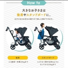 Neb:o Amitie アミティエ　二人乗りベビーカーの画像