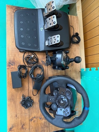 ロジクール g923 ハンコン ペダル シフターセット(実車ハンドルアダプターおまけ)