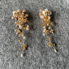 イヤリング　ピンクゴールド　結婚式　ウェディングの画像