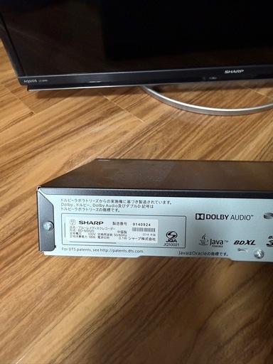 SHARP テレビ&レコーダー
