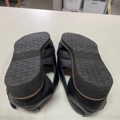 Figurino　フィグリーノ　ストラップサンダル　レディース　23.5㎝　ブラック　黒　中古　③の画像