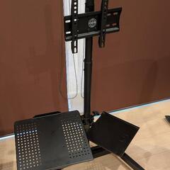 キャスター付きテレビスタンド