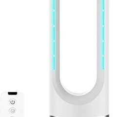 Fyzuf タワーファン 【羽根なし&DCモーター&電気代大幅節約】扇風機 リビング扇風機 サーキュレーター 羽根なし扇風機 DCモーター 静音運転 8段階送風 微風 強風 大風量 100°左右首振り 9H切タイマー 省エネ 節電対策 お手入れ