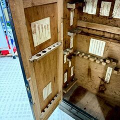 昭和レトロ 工具棚 飾り棚 現状品の画像