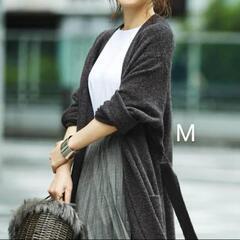 UNIQLO　スフレヤーン　ベルテッドロングニットコート　M　