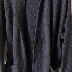 UNIQLO　スフレヤーン　ベルテッドロングニットコート　M　の画像