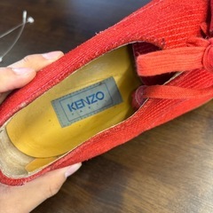 A2505-399 KENZO 25.5㎝　赤　キズ汚れ有りの画像