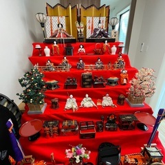 【無料で差し上げます】島津製ひな人形7段（歓迎 保育園・幼稚園・...