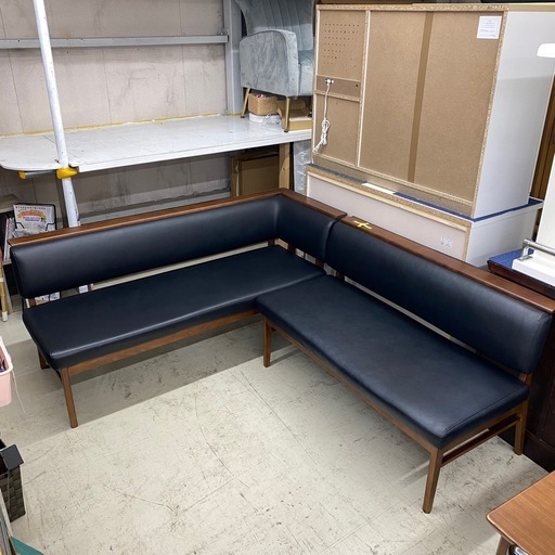 ?6月限定20％OFF?　配達可能? 　L字ソファ　大きい方：幅165×奥63×高75cm 　小さい方：幅125×奥663×高75cm