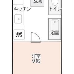 前橋市　１K　初期費用０円アパート！前橋大島駅徒歩１０分！ - 前橋市