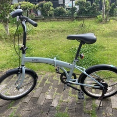 折りたたみ自転車 20インチ／ライト・ドリンクホルダー付【引き取...