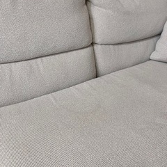 【取引完了
】3人掛けソファー　スツール付きの画像