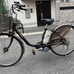 Panasonic電動アシスト自転車 ブラウン液晶ディスプレイ