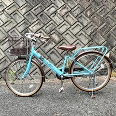 美品　LEDライト付き22インチ自転車の画像