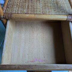 ラタン　籐　竹　収納棚　シェルフの画像