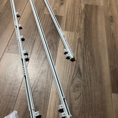 【カーテンレール】白／シングル／伸縮式150〜300cm／金具付...